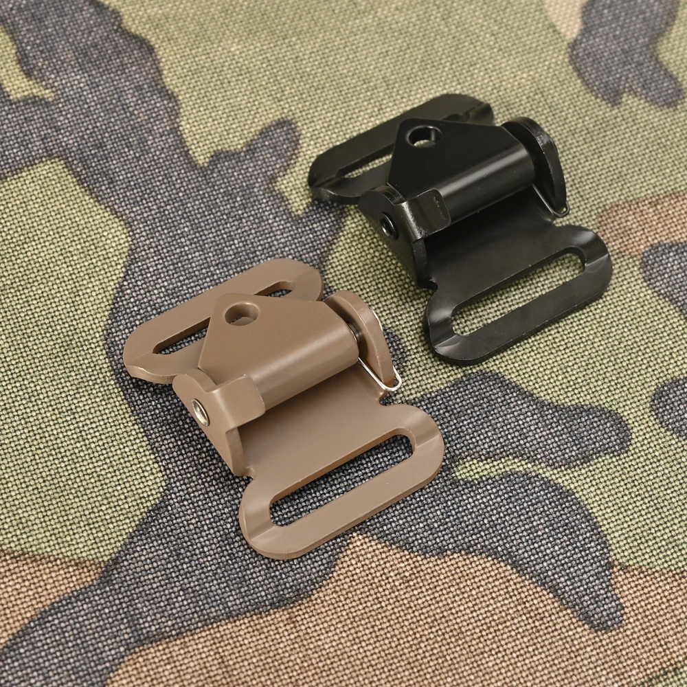 2PCS Quick Release Cam Buckle Spring Loaded Adjustable Dentation Clip Fit 25mm Webbing 2 Point Rifle Sling Hunting Accessories