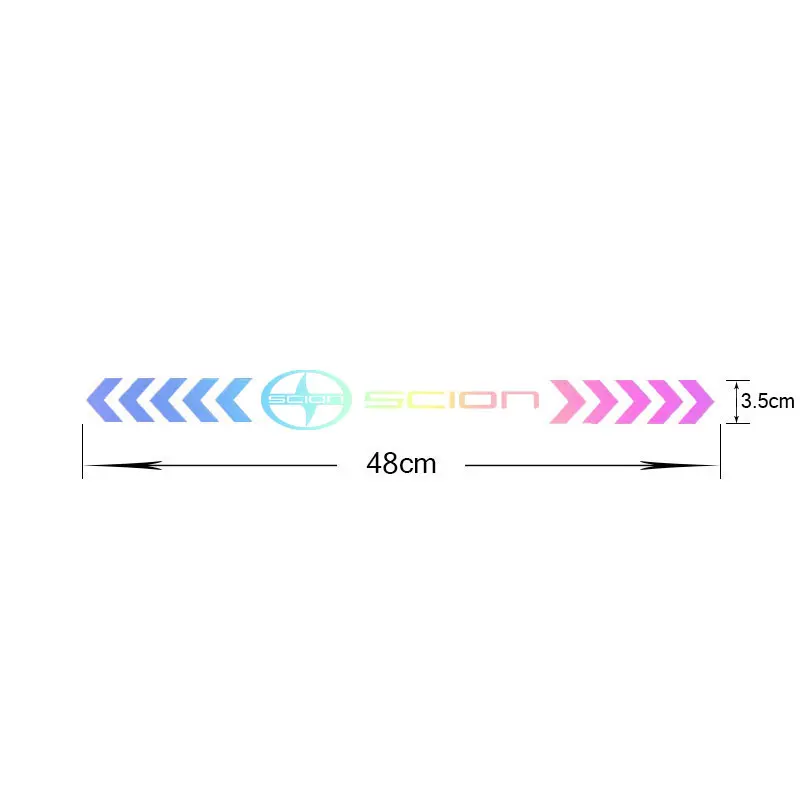 Car Trunk Tail Night Safety Warning Reflective Stickers For Toyota scion XA XB XD IQ TC Car Accessories Lighting Luminous Tapes