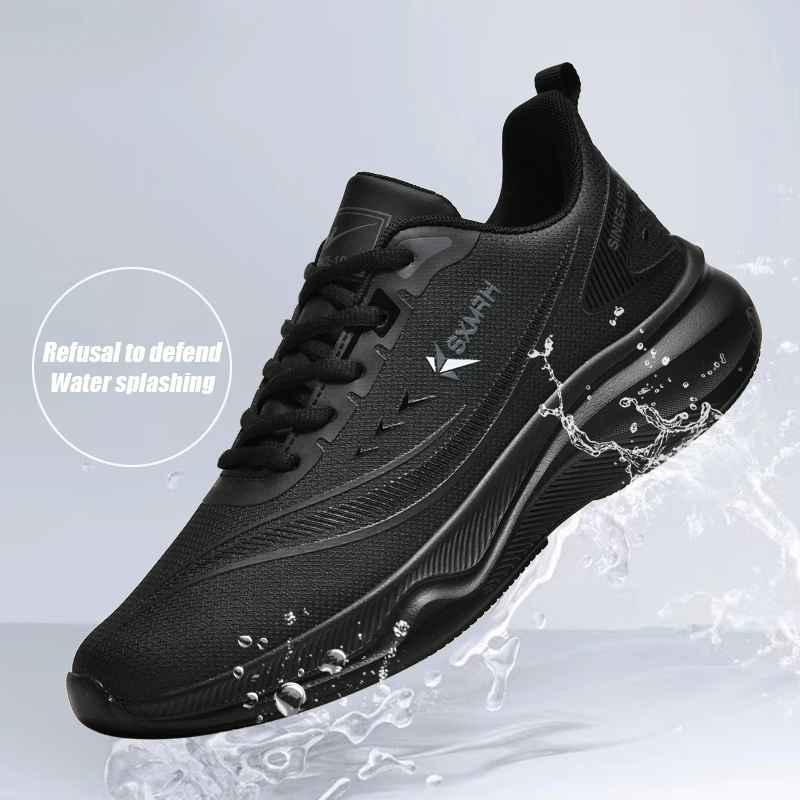 Double star men's casual shoes, splash proof and comfortable men's sports shoes for rainy season, versatile outdoor men's shoes