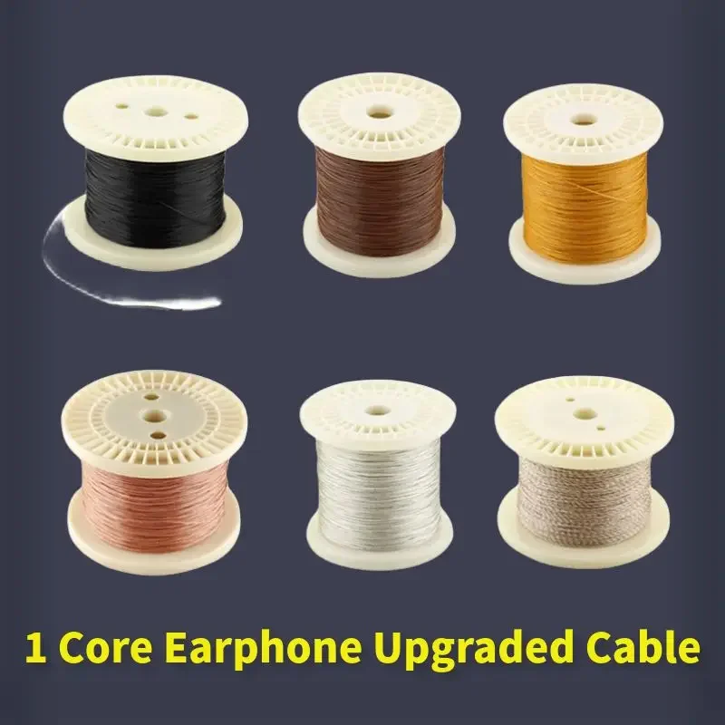 IPhone用の改良されたオーディオケーブル,DIYオーディオケーブル,2.5, 3.5, 4.4mmコネクタ,模造スピーカーワイヤー,ソフト,PVCジャケット,ドライブライン,1コア