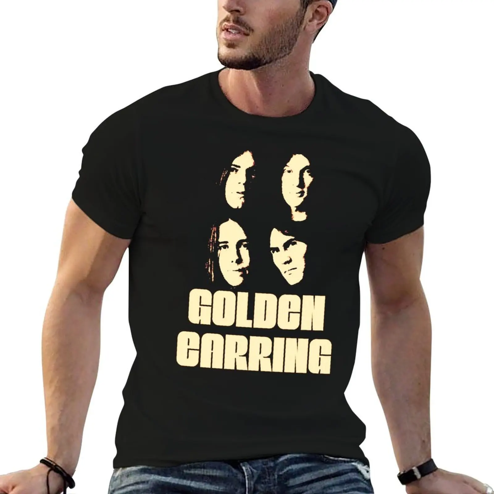 

shirt T-Shirt cotton shirts t Golden t t prints with quality cotton man 100% shirts Earring high