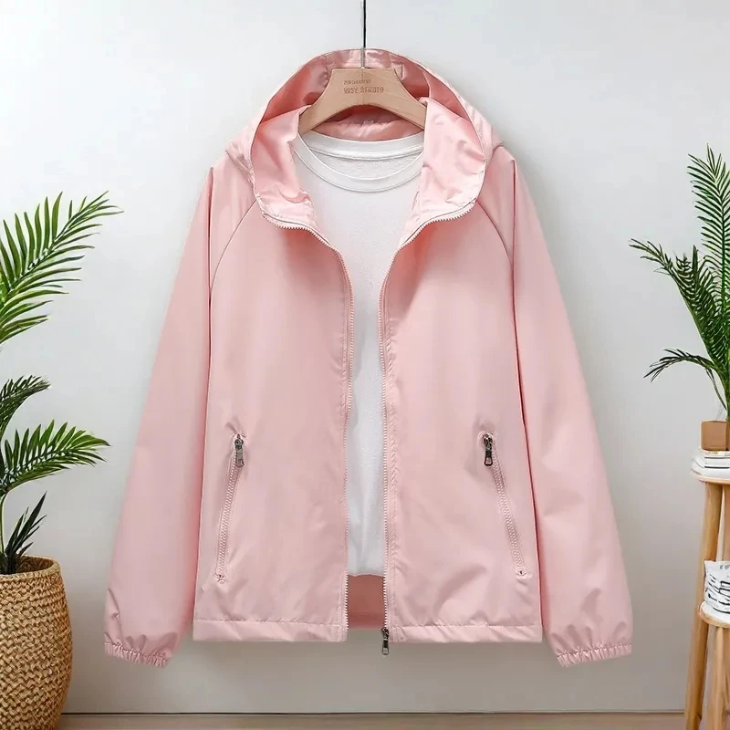 2026 New Sunscreen Coat Women Loose Large Size Breathable Sun-Protective Clothing Jacket Fashion Outdoor Thin Coat