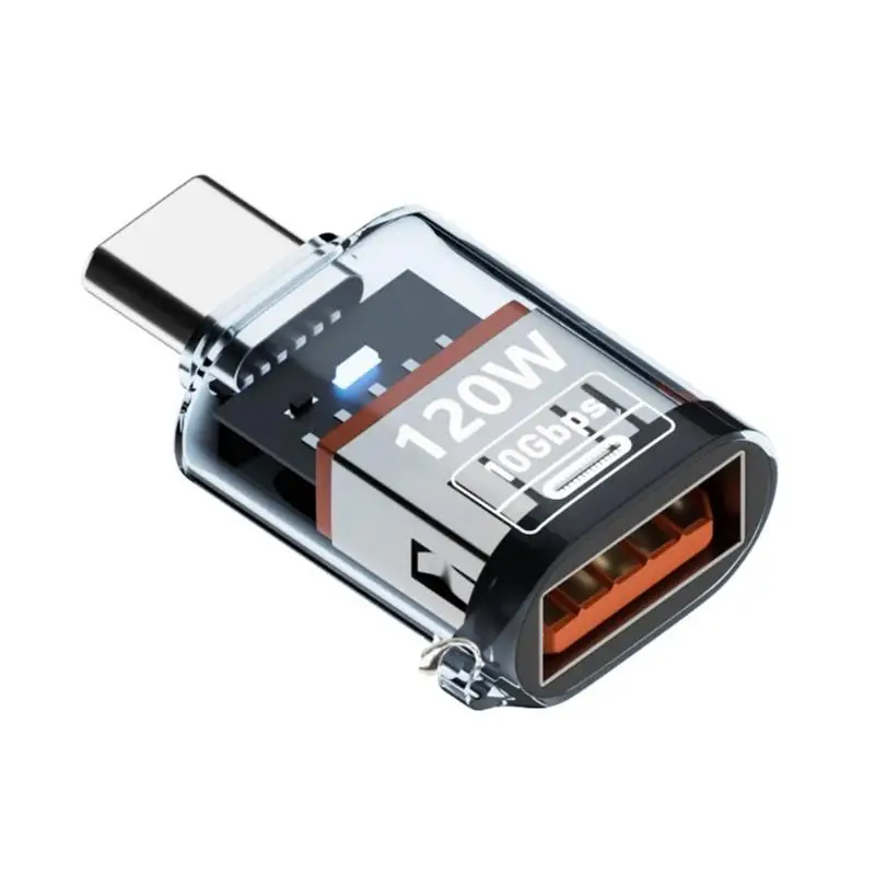 

R53C USB C удлинитель с подсветкой Type-C «папа» на USB «мама», адаптер OTG для ноутбука, мобильного телефона, поддержка быстрой