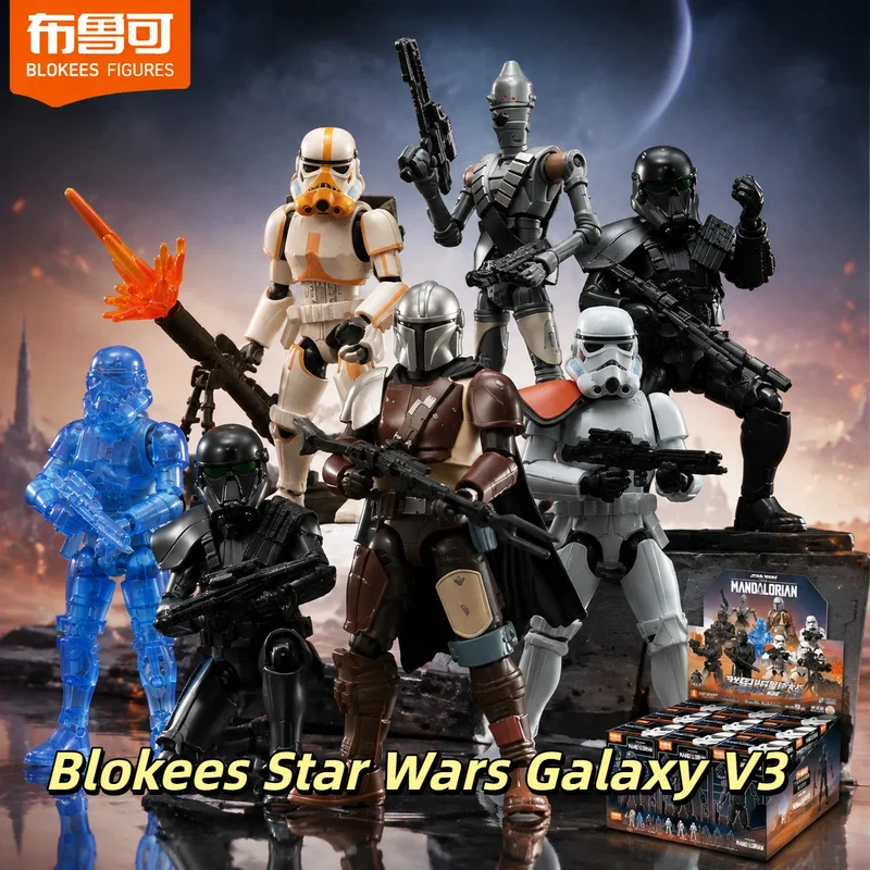 bloks-star-wars-mandalorian-kit-de-montagem-de-figuras-de-acao-3ª-serie-modelo-montavel-e-articulado-colecao-decoracao-de-mesa