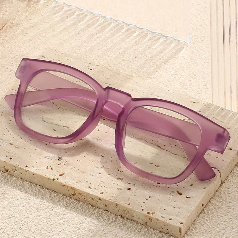 0 ~+400 143MM Width Anti-glare Reading Glasses Large Square PC Frame Women Men Presbyopia Eyewear