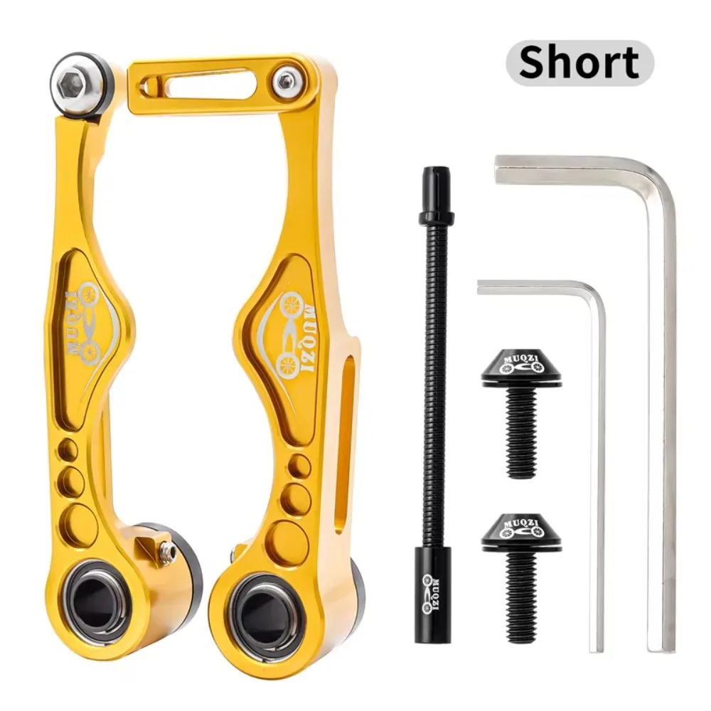 Bike Parts Aluminum Alloy Bike Brake Set Short/Long Practical Cables and Lever Kit Ultralight V Brake Caliper Set Folding Bike