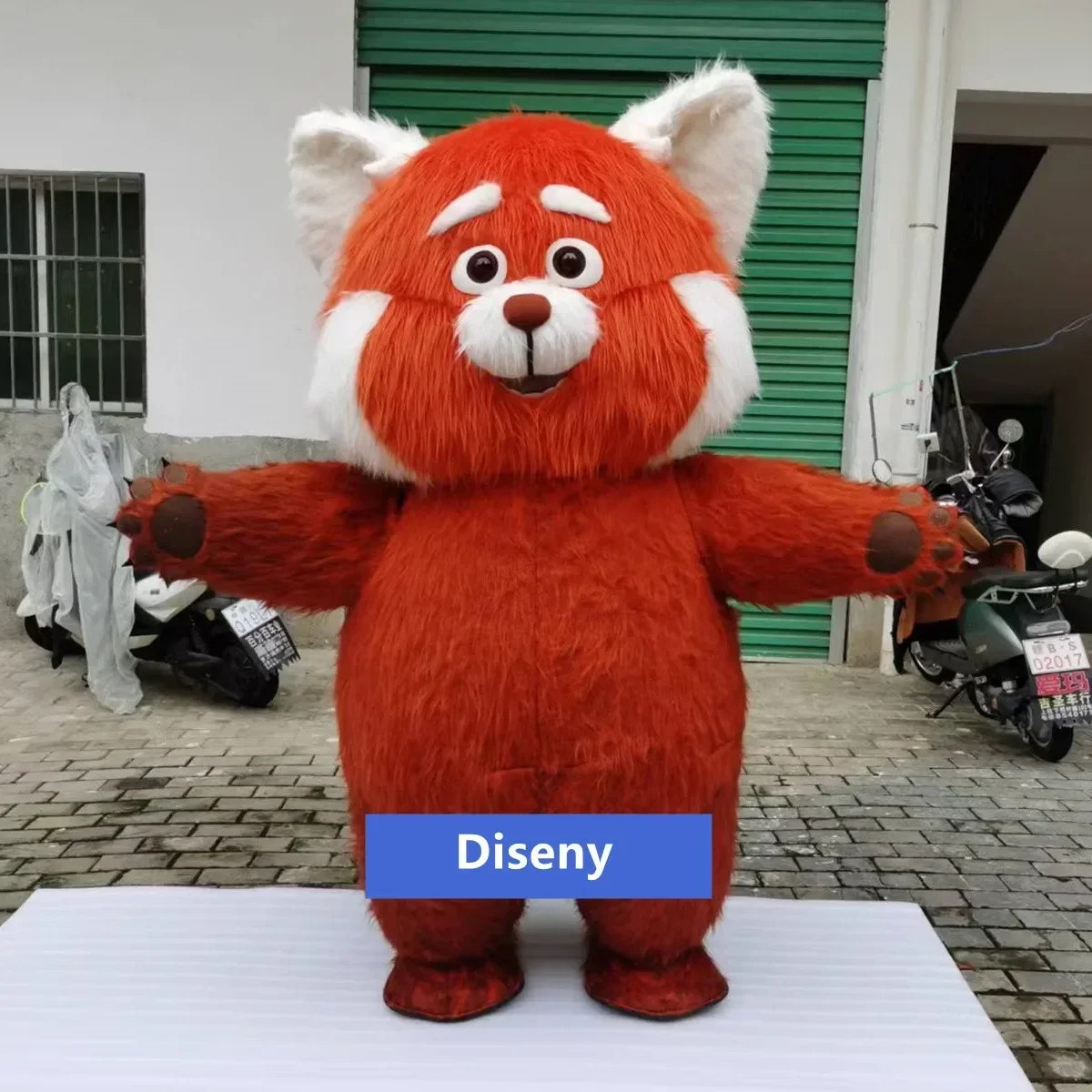 Cosplay 200cm Pixar Turning Red Inflatable Bear Mascot Costume Advertising ceremony Fancy Dress Party Animal carnival perform