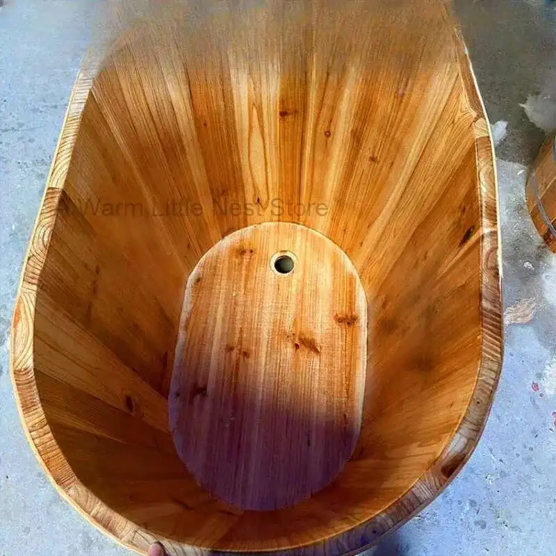 

Adult Bathtub Ice Tub Goods Elderly Portable Shower Hot Portable Toilet Outdoor Spa Wooden Professional Banheira Pedicure Dog