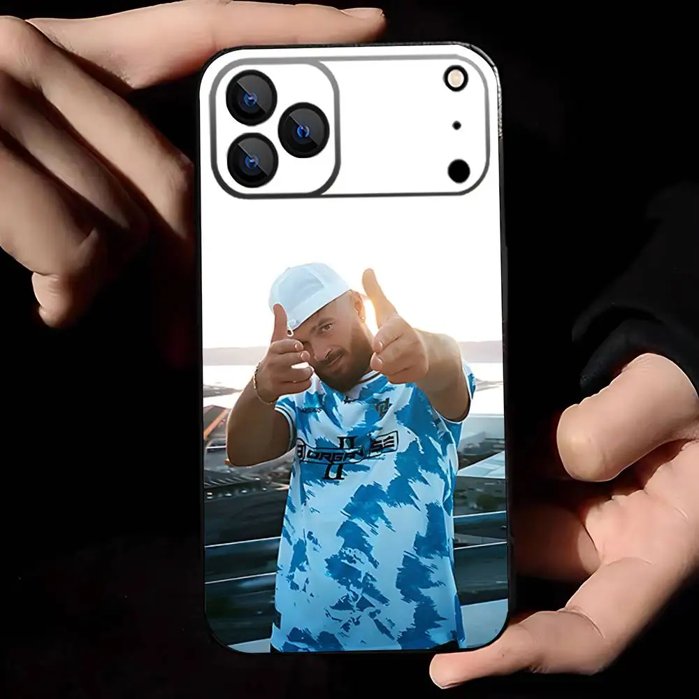 حافظة هاتف مغني الراب J-jul لهاتف آيفون 17,16,15,14,13,12,11,Pro,Max,Plus,E,Air,غطاء أسود واقٍ صغير #4