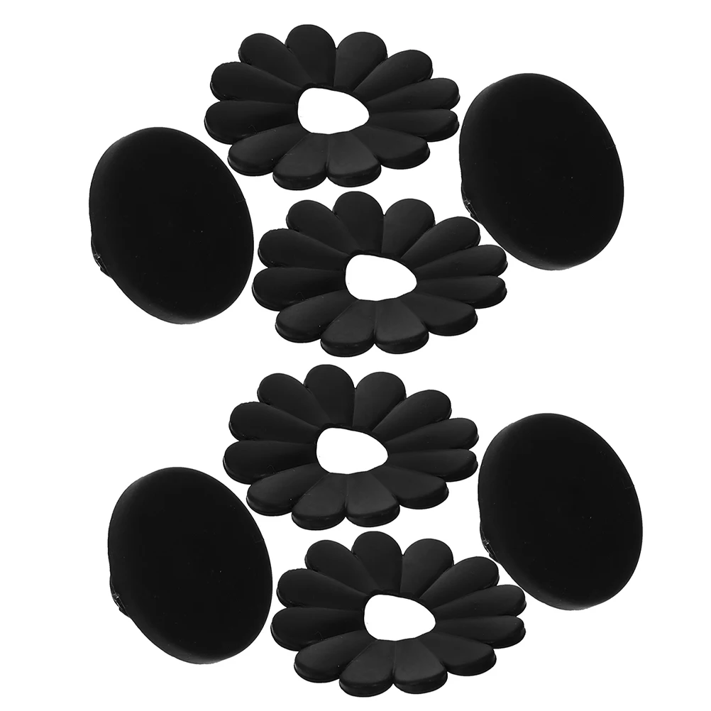 

4 set Black Plastic Umbrella Tip Cap Cover Protector Replacement Screw End Accessories for Rain Sun Umbrellas Lightweight Easy