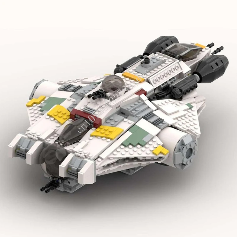 1129PCS Rebel Ghost Space War Military MOC SpaceShip Battle Model Building Blocks Architecture DIY Education Model Toys Gift