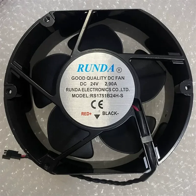 For New RUNDA RS1751B24H-S 24V 2.90A 17251 17CM Inverter Fan