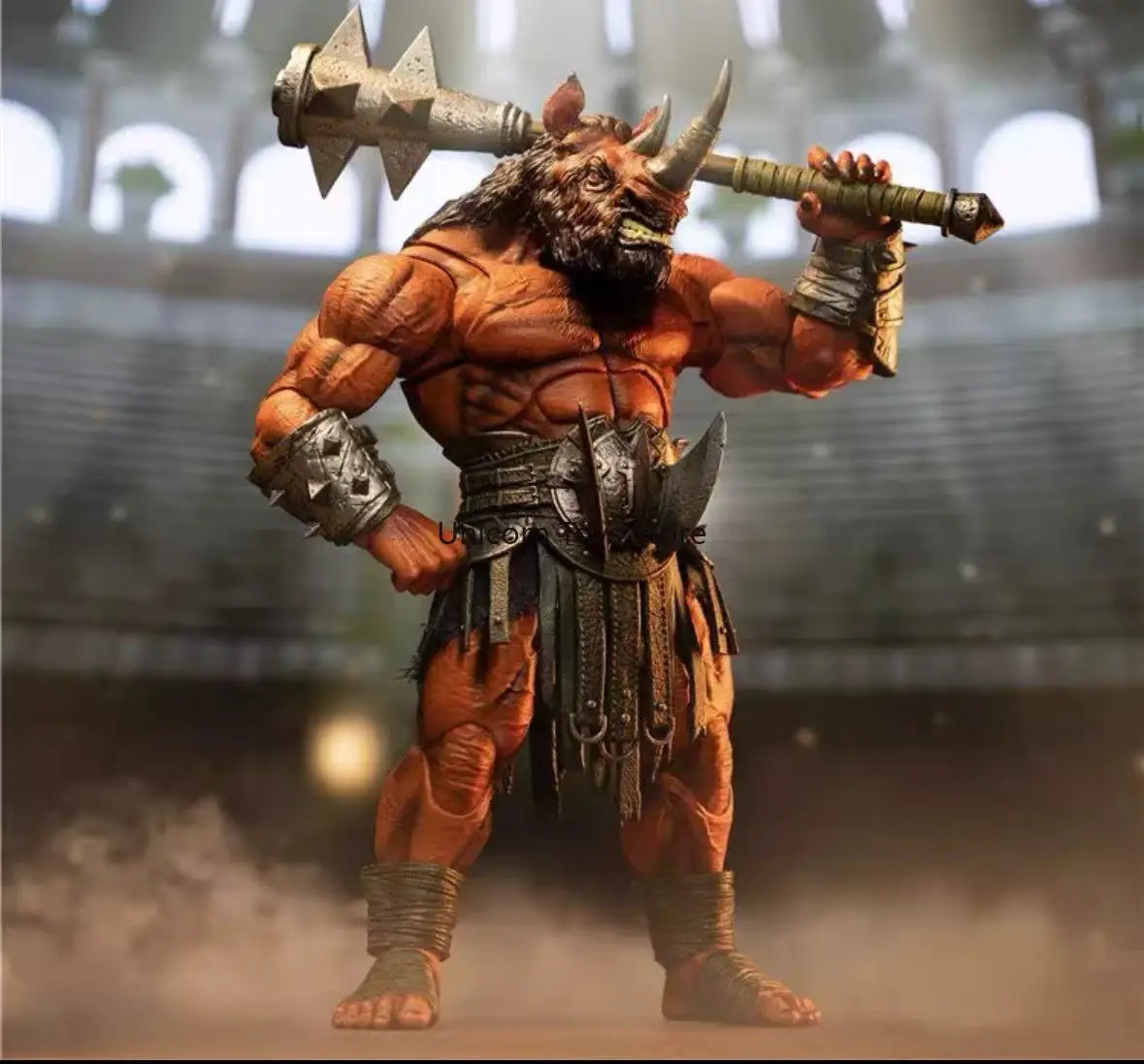 متوفر في المخزون معركة Gladiator of Glory LACC Los Angeles Exhibition Limited Red Rhino Rhino Man Spot