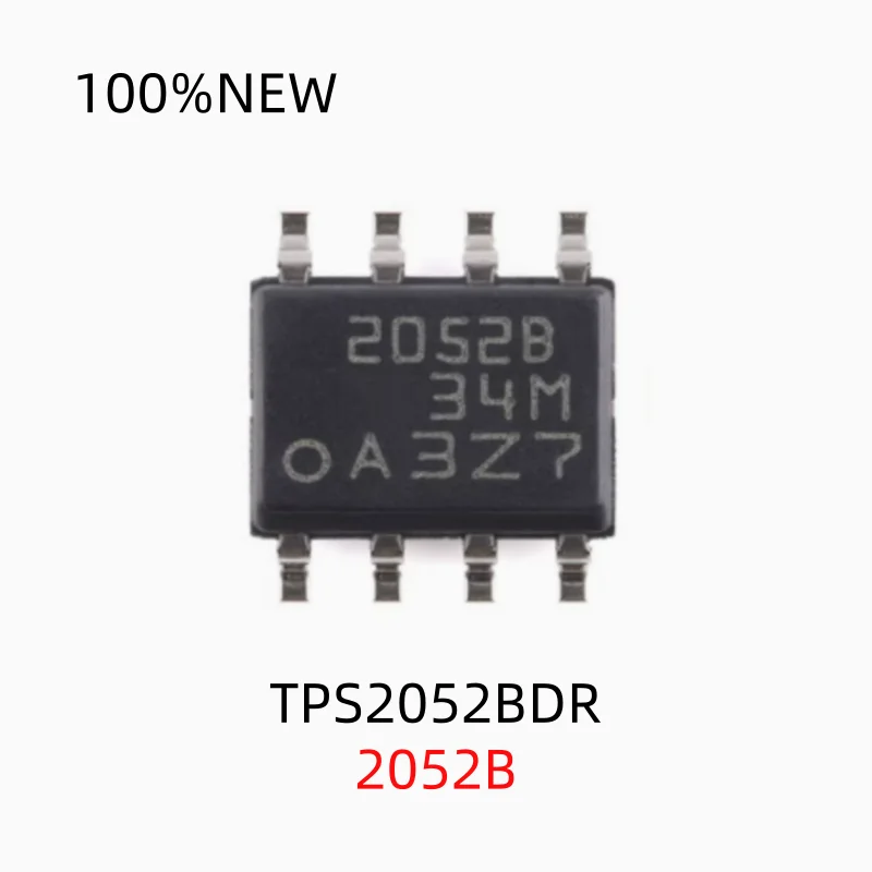 (20Pcs)100% New Tps2052Bdr Tps2052Bd 2052B Sop-8 Dual Channel Current-Limiting Power Distribution Switch Chip Ic