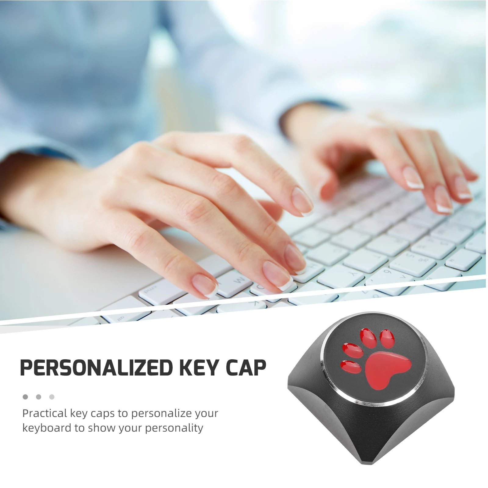 

Cat Scratches Keycap Computer Keyboard Accessory Mechanical Keycaps Aluminum Alloy