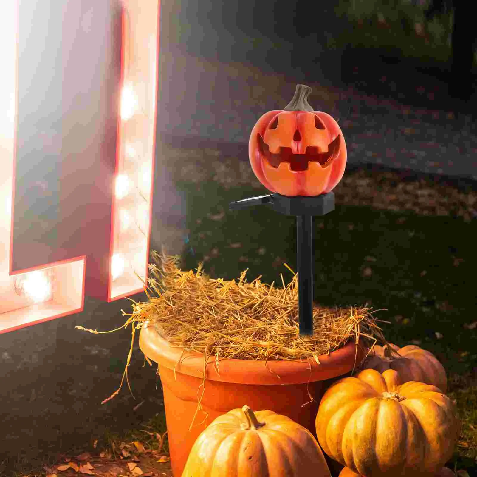 Halloween Jack-o-lantern Garden Decoration Landscaping Outdoor Decorations Solar Lights Lamp Yard