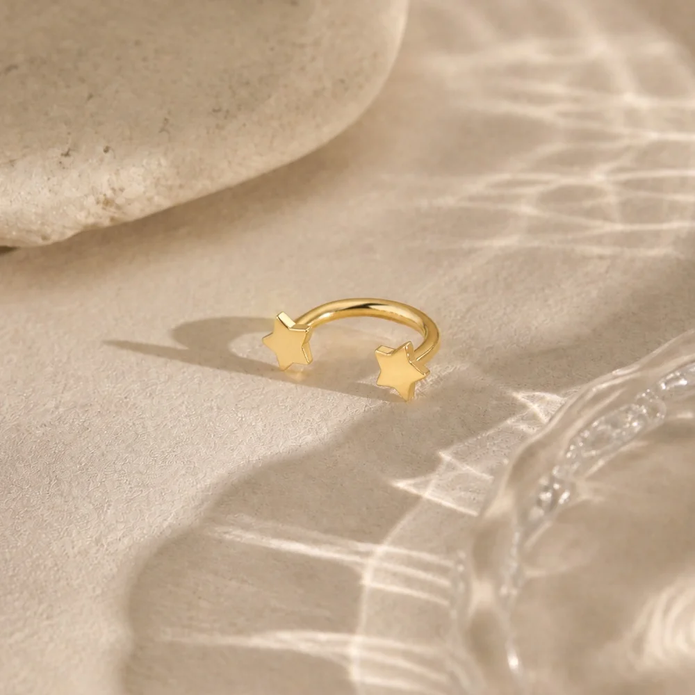 AIDE 925 Sterling Silber Pferdeaugen-Kronen U-förmige Ohrringe für Frauen Knorpelpiercing Ohrknochenring Nasenring Schmuck Geschenke – Detail 40