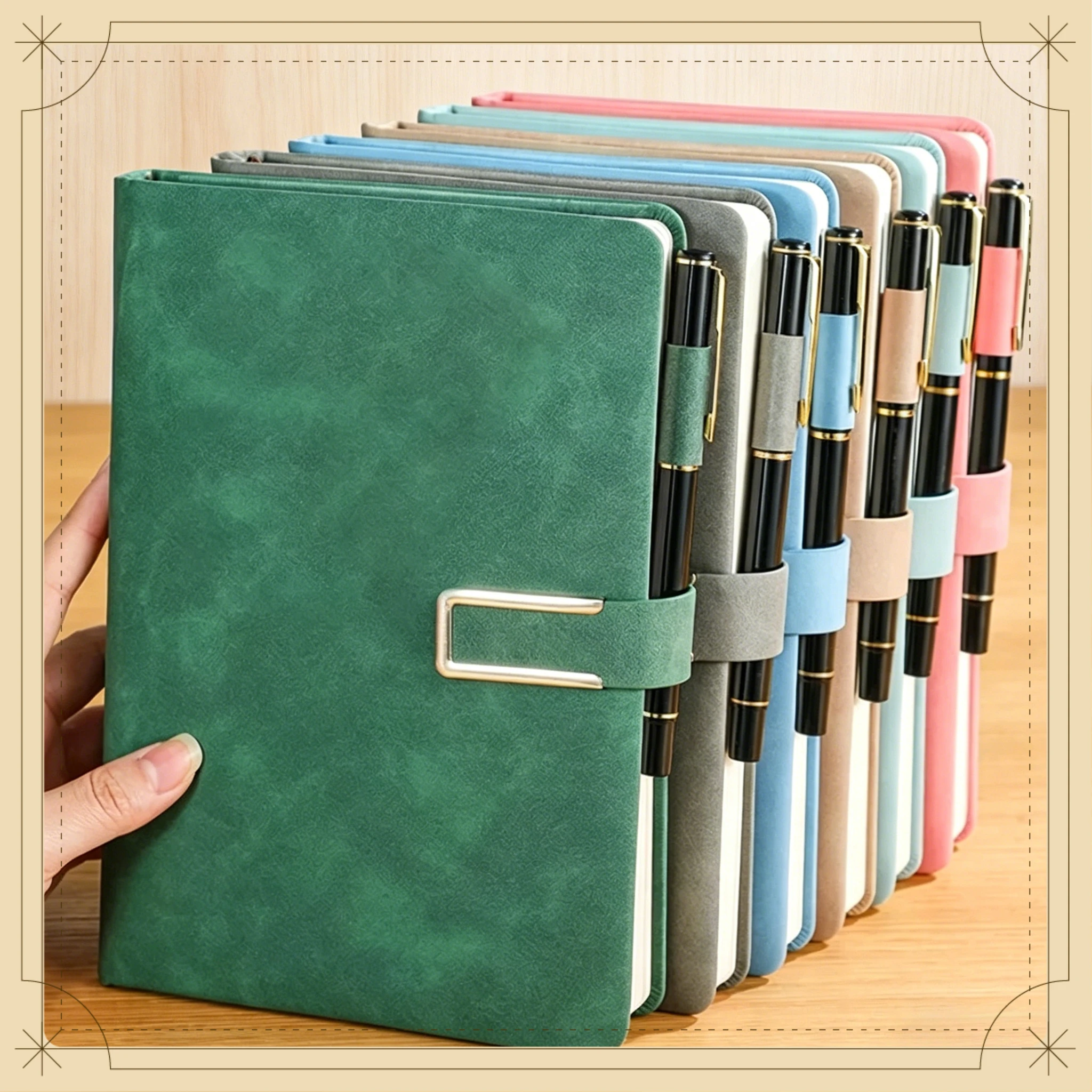 Vintage A5 Leather Notebook Soft Cover Personalized Journal Diary Multifunctional Notepad for Business School Office Use