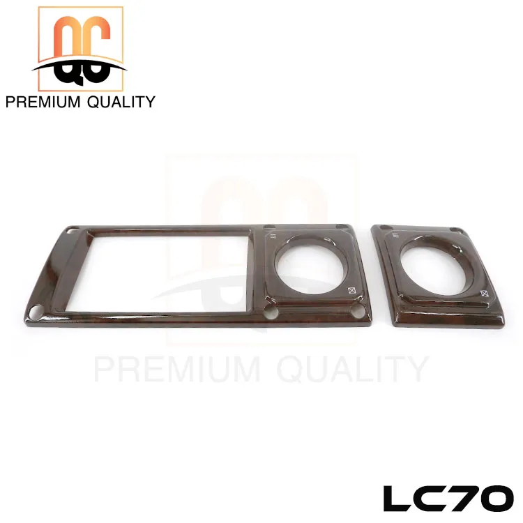 2026 Quality 6-Piece ABS Interior Panels Wooden Color for Classic LC70 Single Cap Cars Popular Style Upgrade for Inside Styling