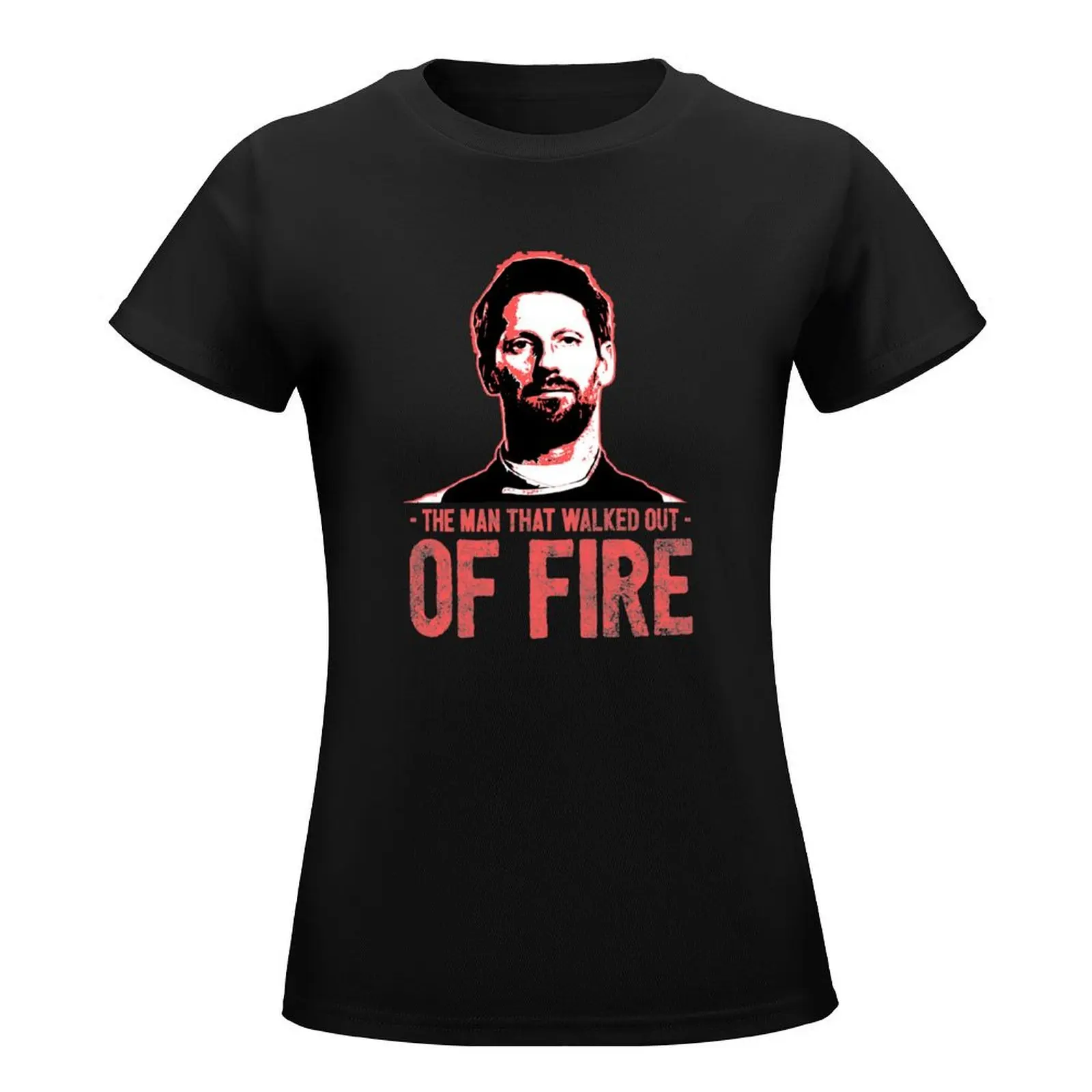 Fire Walker Romain Grosjean T-Shirt Female clothing Short sleeve tee Aesthetic clothing t shirts for Womens