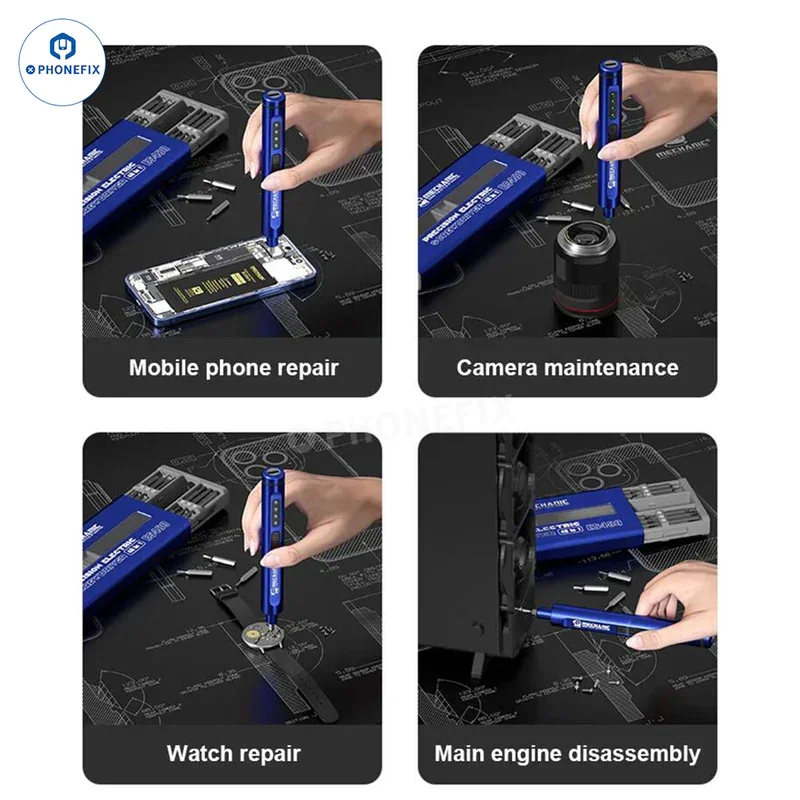 MECHANIC Electric Screwdriver ES480 48in1 ES240 24in1 Set for iPhone Mobile Phone Camera Watch Host Repair Disassembly Tools Kit