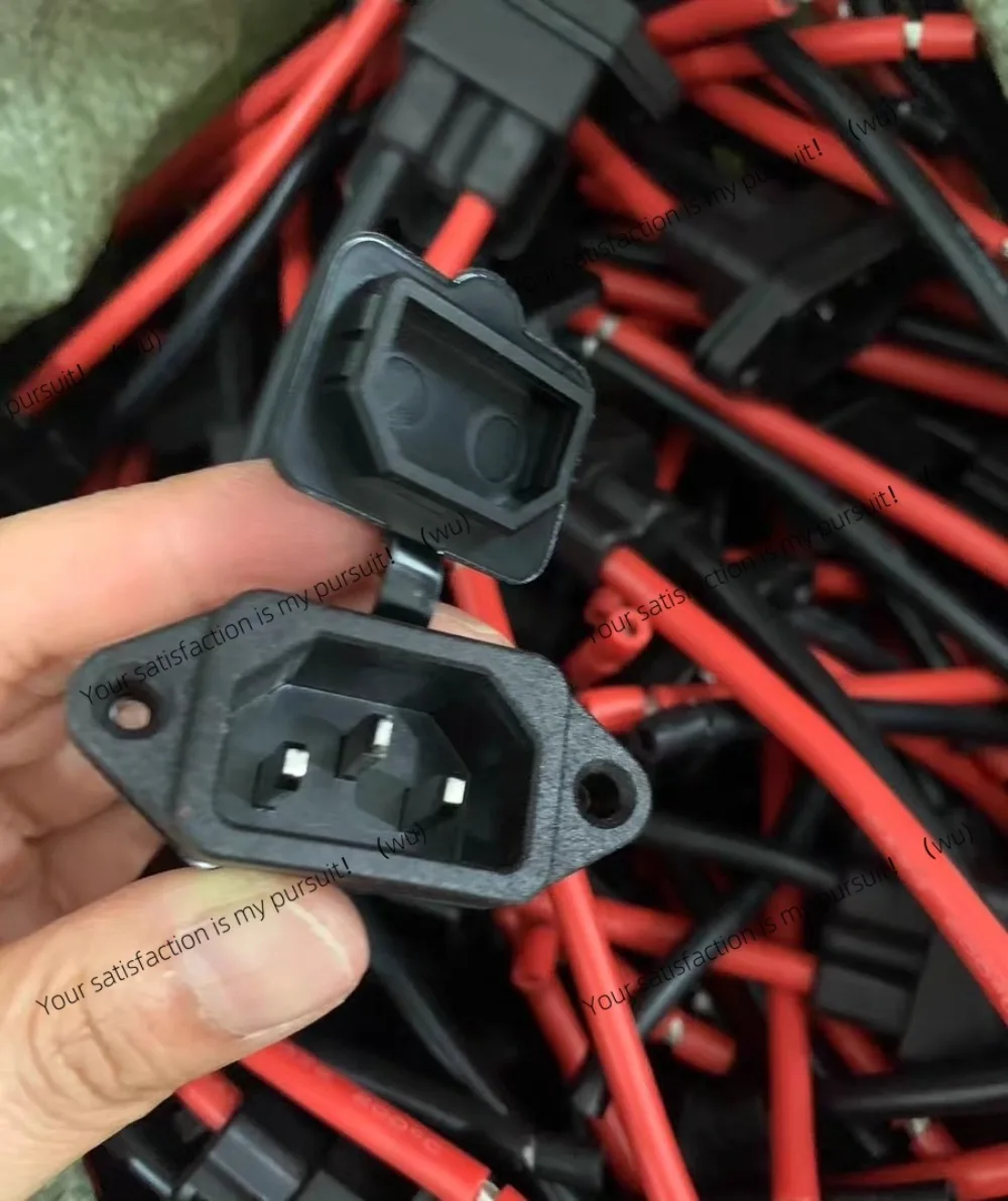 12AWG 4mm² 10AWG 6mm² Rubber Cover IEC C13 C14 Power Cord Short Cable 10-50cm