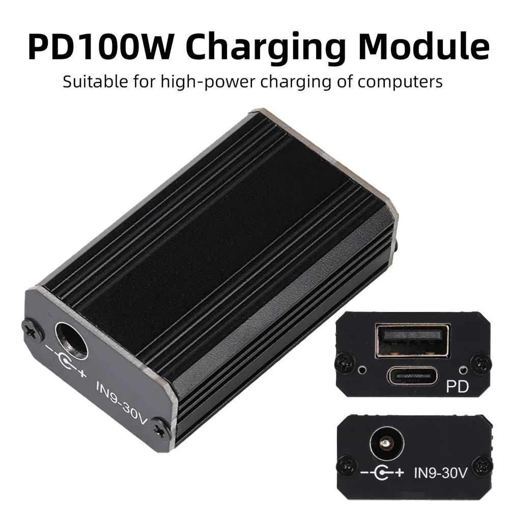 PD100W Fast Charging Module –DC9V-24V Step-Down Car Charger with Solid-State Capacitors, Supports PD High-Power Charging