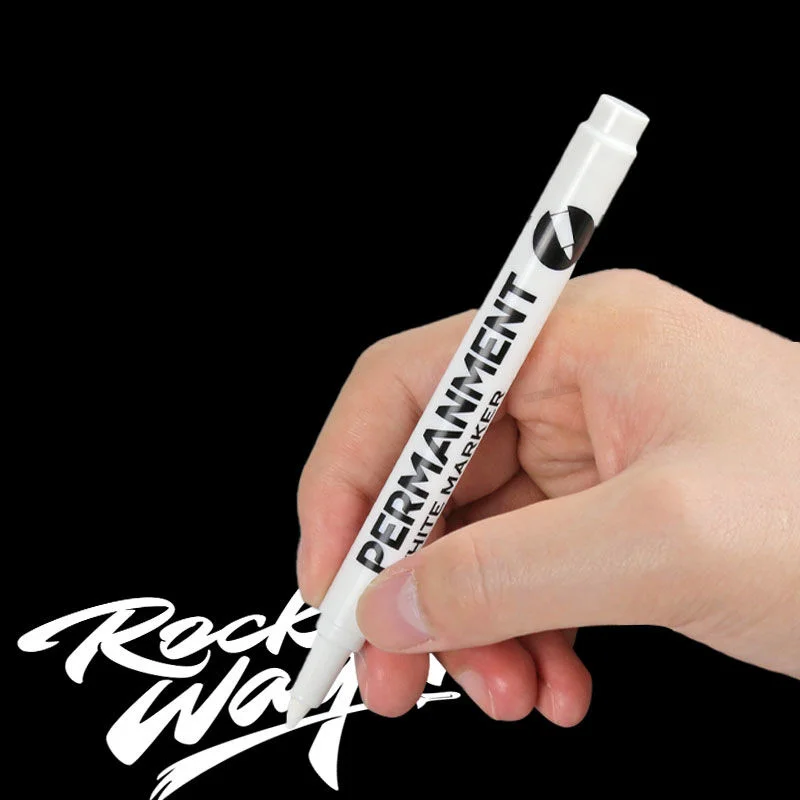 3/1pcs White Marker Pen 1.0mm Tip Graffiti Waterproof Permanent Tire Painting Notebook Tyre Oily Environmental Pen Waterproof