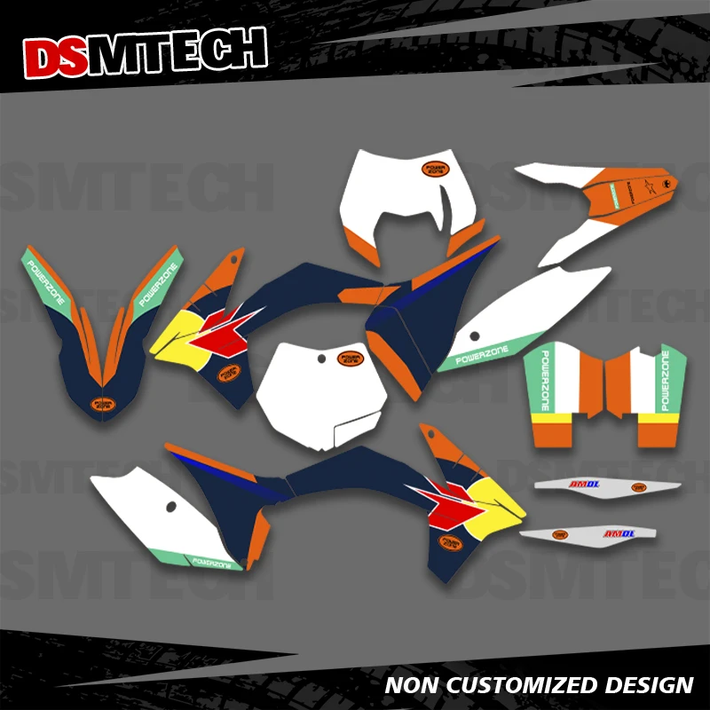 

DSMTECH полная графика наклейки мотоцикл фон на заказ для KTM 2011-2012 SXF EXC EXC-F 125 250 300 005