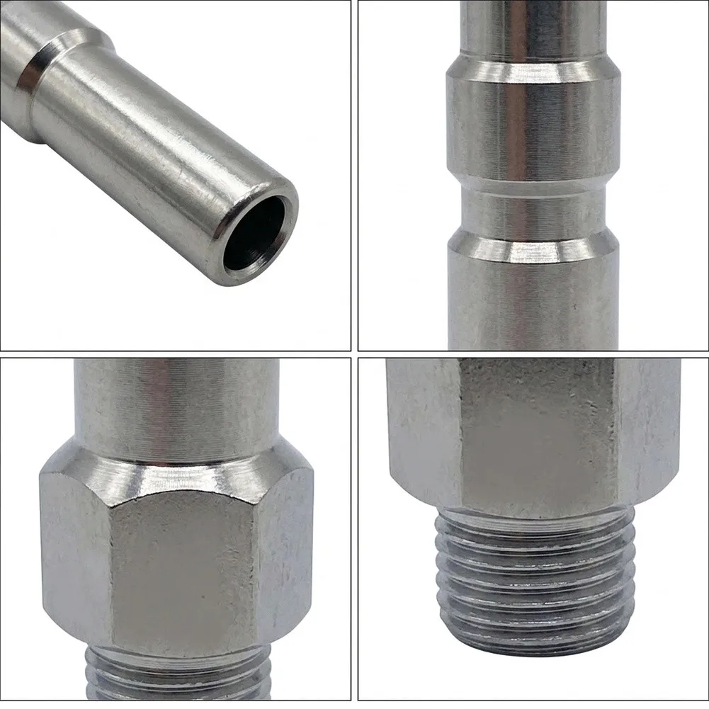 High Pressure Washer Pressure Washer Accessory As Shown Stainless Steel Connector for versatile Compatibility User-Friendly