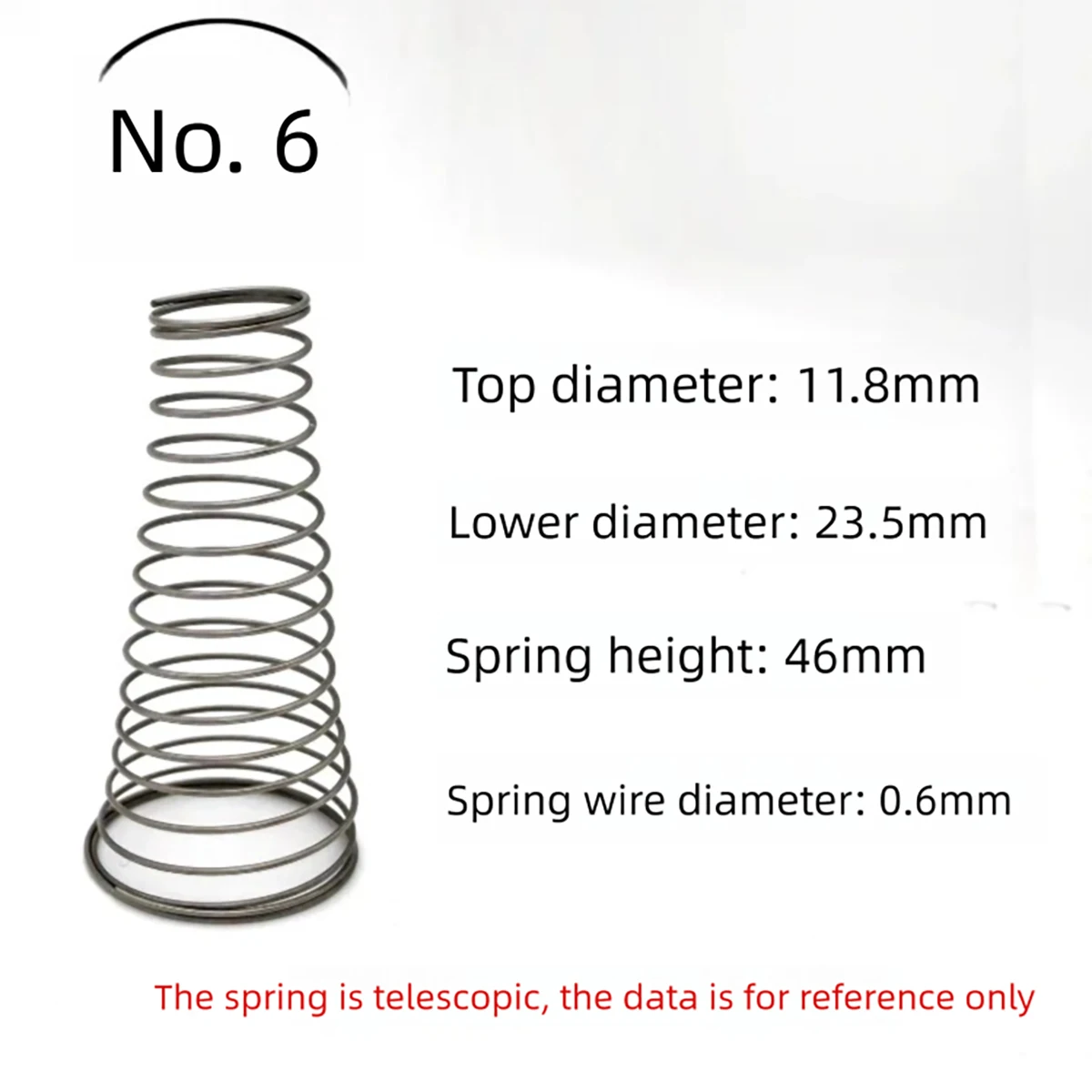 100pcs Conical Tower Spring Tension Ring For Tape Loom Thread Clipper Yarn Guide Wheel