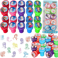 10/30Pcs Frozen Stamp Party Favors Anna Elsa Princess Theme Seal Stampers for Kids Girls Birthday Giveaway Souvenir Baby Shower