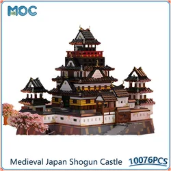 Medieval Japan Shogun Castle Architecture Model MOC Building Blocks DIY Assemble Bricks Display Collection Toys Gifts 10076PCS