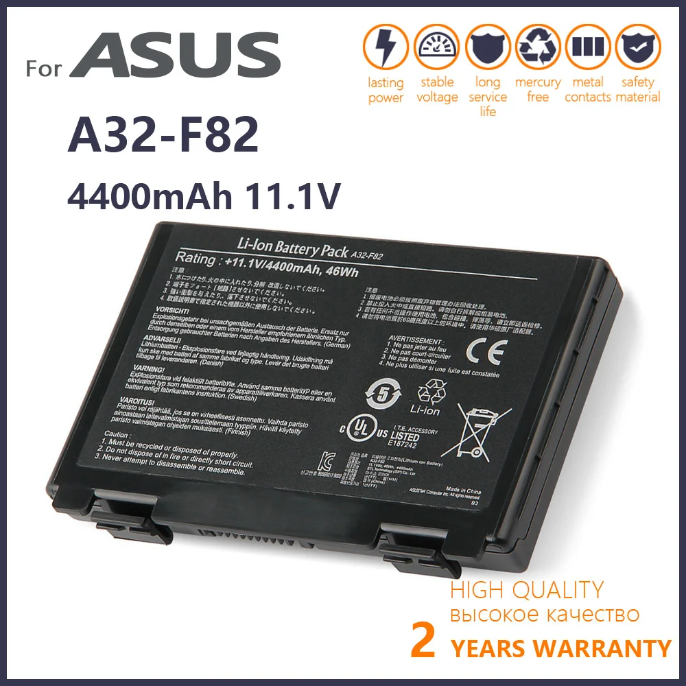 

Genuine laptop battery for Asus A32-F82 A32-F52 k70 p50ij X70ab X70ac X70ij X70ic X8a L0690L6 L0A2016 70NLF1B2000Y 90NLF1BZ000Y