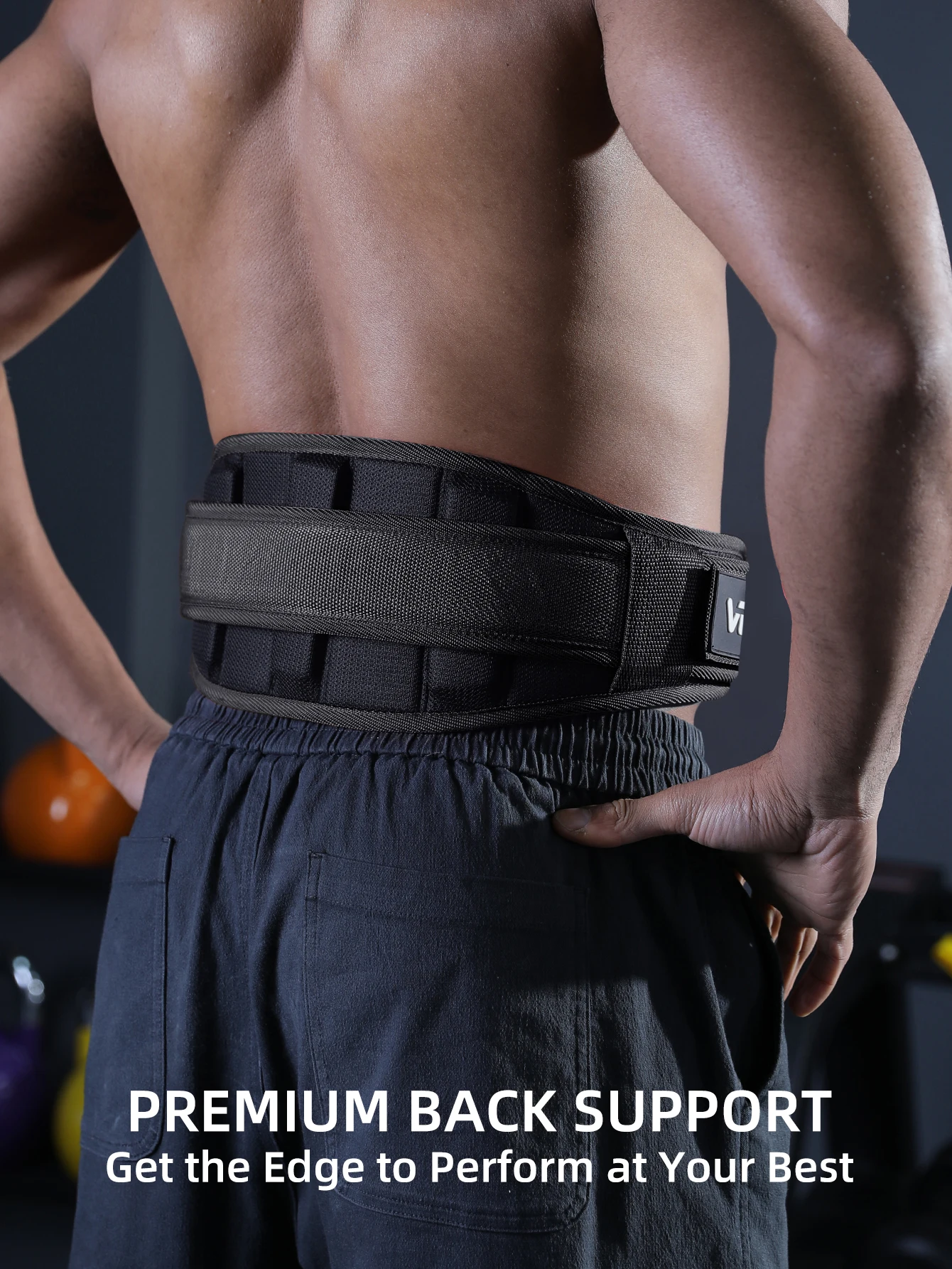 VBOSi Adjustable Premium Weightlifting Belt – Men & Women Back & Core Support for Deadlifts, Squats & Strength Training