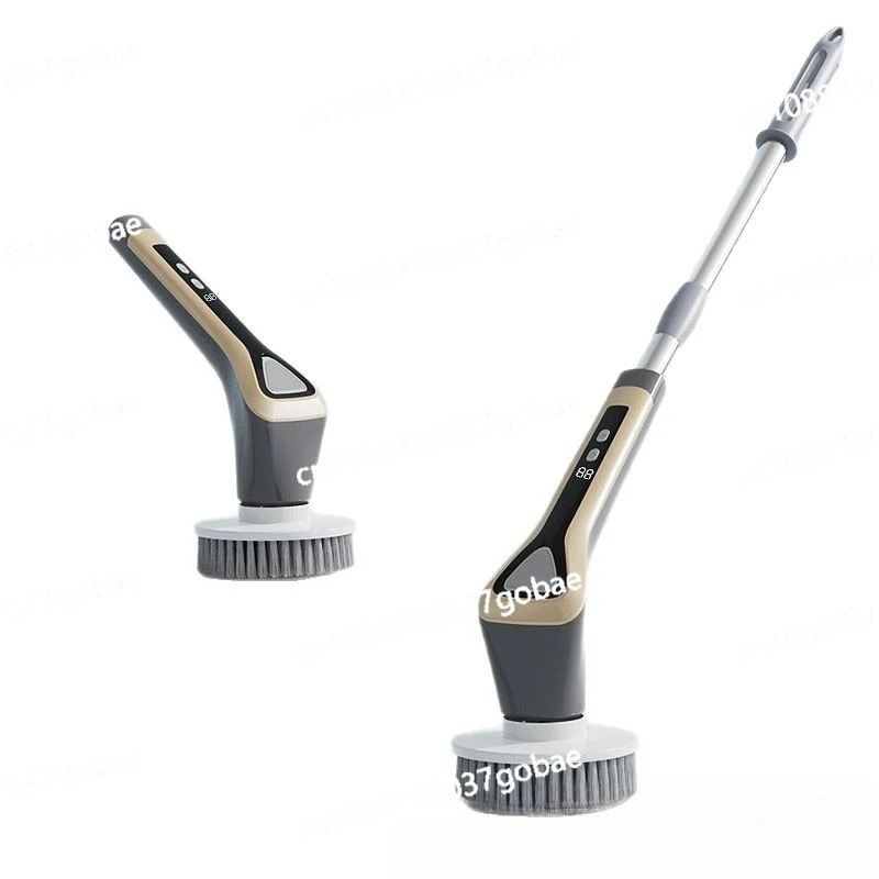 

Multifunctional electric telescopic portable plastic household toilet cleaning artifact