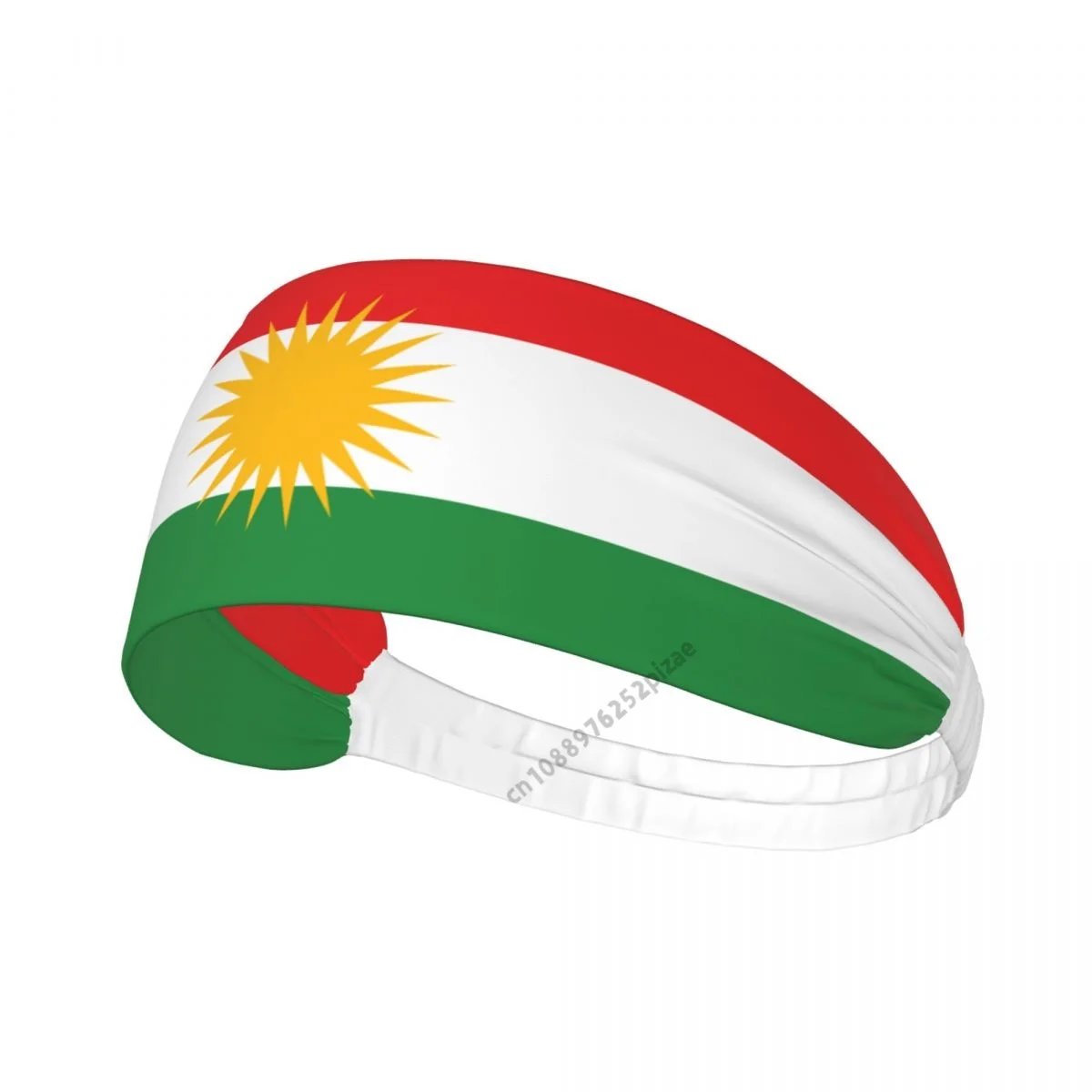 

Kurdistan Flag Men Women Bands Elastic Wide Headbands For Yoga Sports Fitness Exercise Tennis Running Gym Dance Athletic