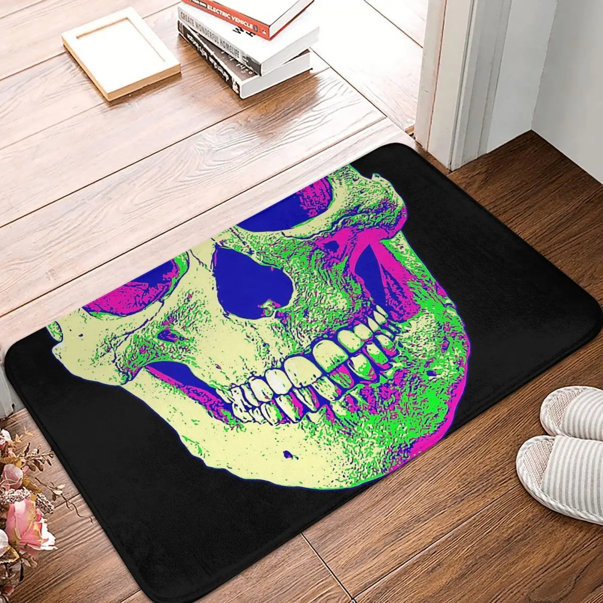 Psychedelic Skull Non-slip Doormat Living Room MatDead Space Survival Horror Game Floor Carpet Entrance Door Rug Home Decorative