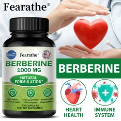 Berberine Supplement 1000 mg - Supports Heart Health, Immune System, GI Health, Cholesterol - Gluten Free, Dairy Free