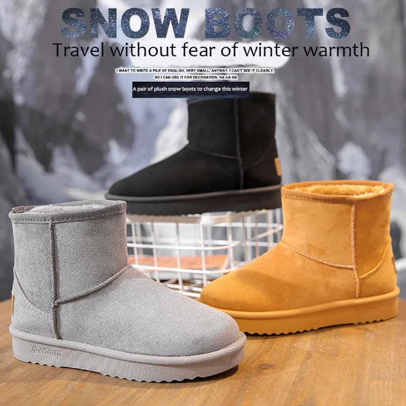 Ladies 2023 new classic thickened plus fluff women's snow boots comfortable warm fashion non-slip women's winter boots women