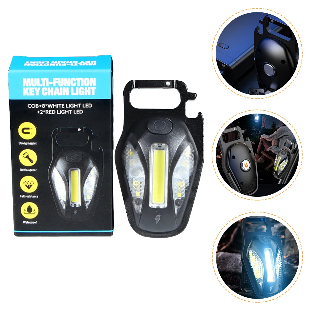 

1Set Professional USB Portable Keychain Work Light Outdoor Emergency Pocket Light Rechargeable Brightness Adjustable Hiking