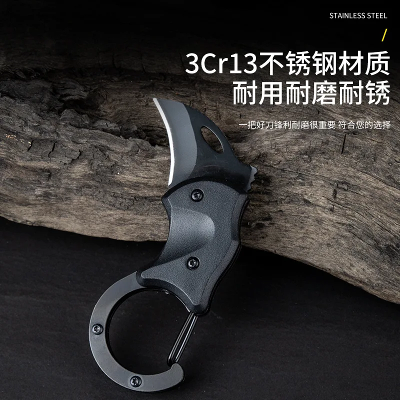 New outdoor mini mountaineering fox knife eagle claw outdoor portable multi-function EDC folding knife