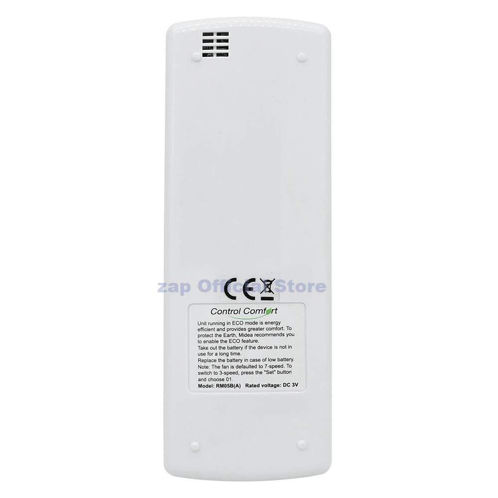 New Original RM05B(A) For Midea CLIVET Air Conditioner AC Remote Control With Backlight Heating Function