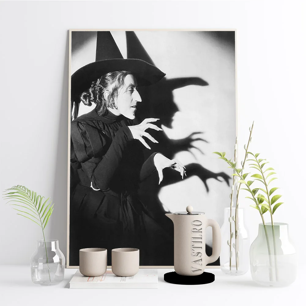 Wicked Witch Vintage Art Print Poster Margaret Hamilton Photo Canvas Painting Wicca Wall Stickers Decor