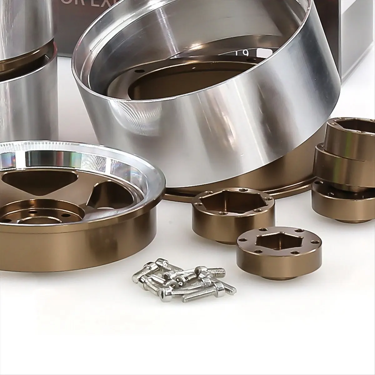 

[A17I TOY] 4Pcs 2.6" 12/17MM Hex Changeable Beadlock Wheel Rim Negative Offset 7.5 for RC Car 1/10 1/7 1/8 MK07 Wraith Ryft