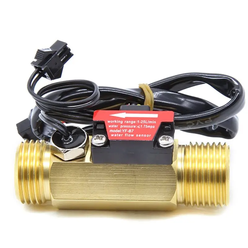 

Датчик расхода воды Hall MAKE-For Ultisolar с низким энергопотреблением USC-HS21TI BSP G1/2" Турбинный счетчик 1-25 л/мин