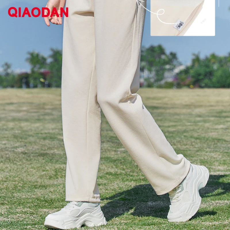 QIAODAN النساء Sweatpants 2025 الخريف مريحة خفيفة الوزن تنفس عالية الجودة المدرب سراويل غير رسمية في الهواء الطلق XKL22241982 #2