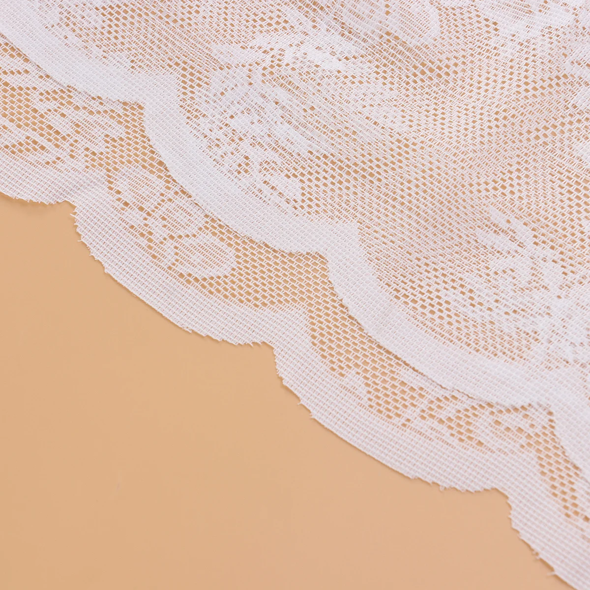 

Set of 2 White Voile Curtains Lace Sheer Semi Sheer Panels for Living Room Bedroom Rod Pocket Window Sheers White Lace Curtain