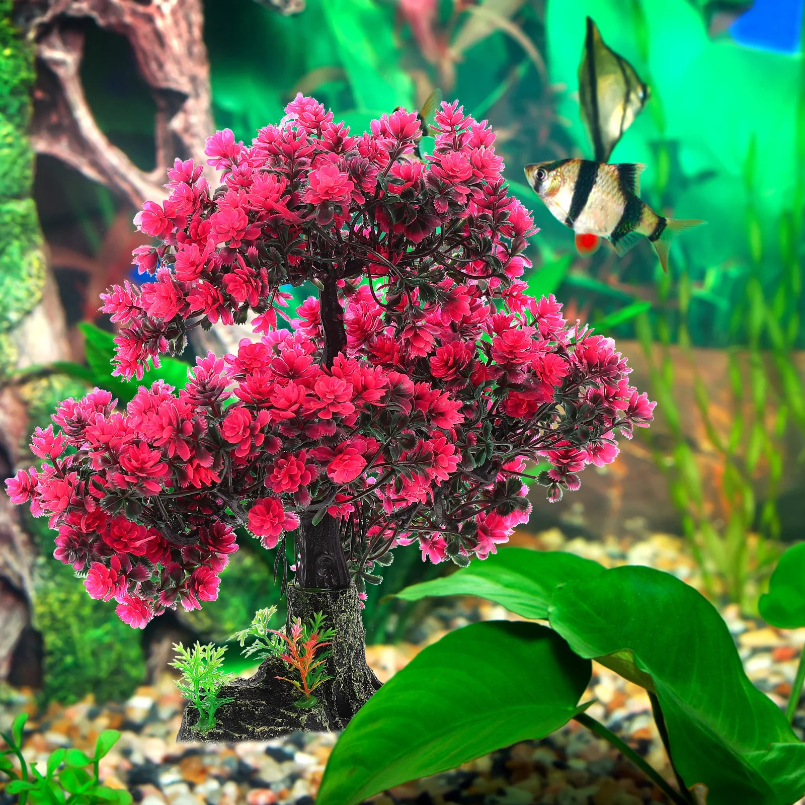 

Aquarium Artificial Resin Tree Fish Tank Decoration Simulation Tree Landscape Decor Fish Tank Ornament Desktop Decoration