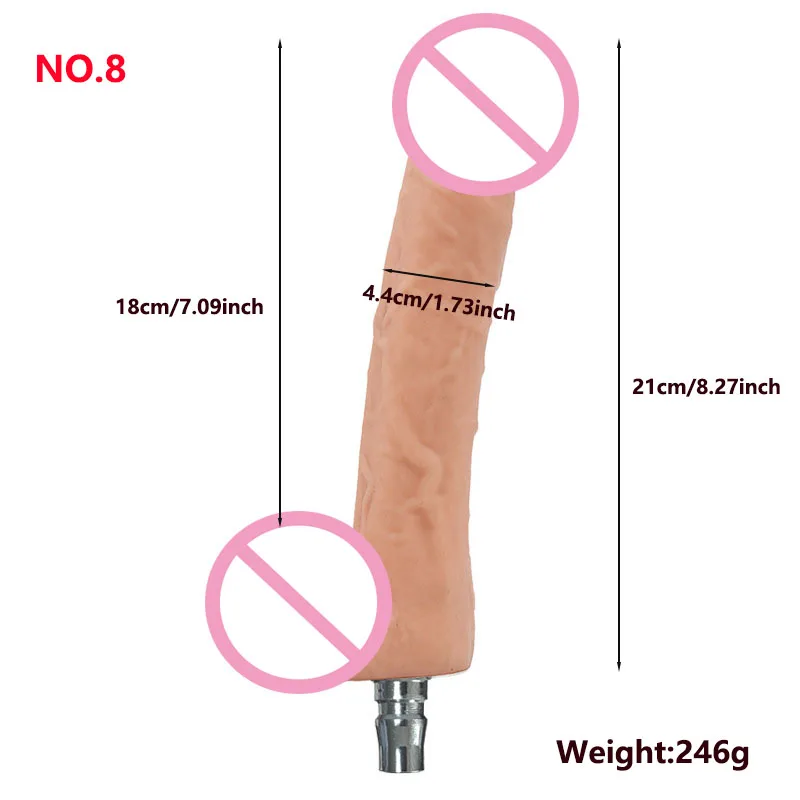 Lifelike Anal Dildos with Vac-u-Lock Interface Soft Simulation Penis G Spot Sex Toy for Women or Couple Sex Machine Attachements